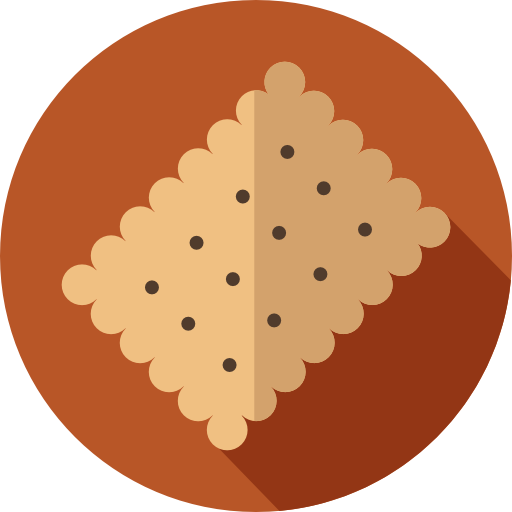 Biscuit Flat Circular Flat icon