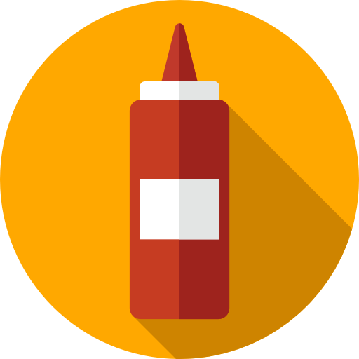ketchup Flat Circular Flat icon