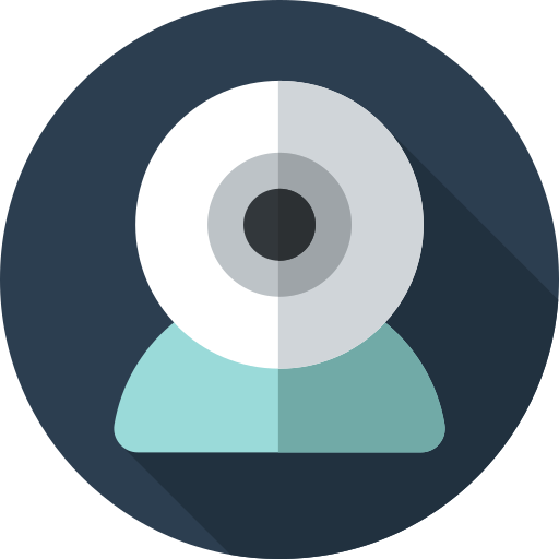 webcam Flat Circular Flat icon