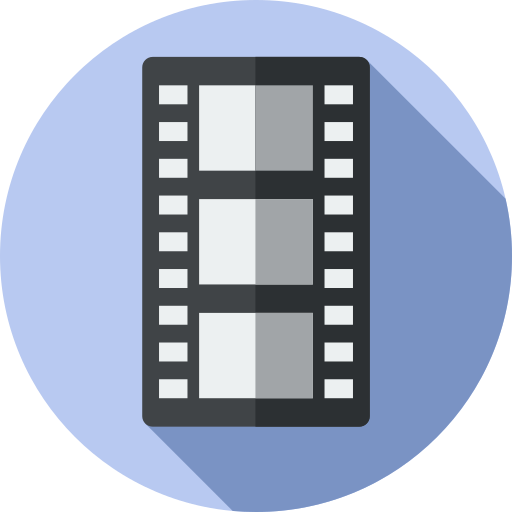 Negative film Flat Circular Flat icon