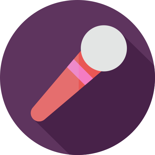 Microphone Flat Circular Flat icon