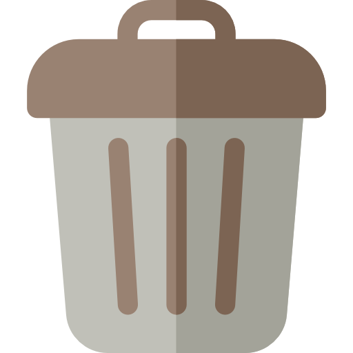 Trash Basic Rounded Flat icon