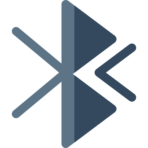 bluetooth Basic Rounded Flat icono