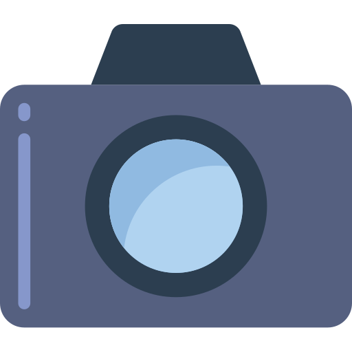 Cámara de fotos Basic Miscellany Flat icono