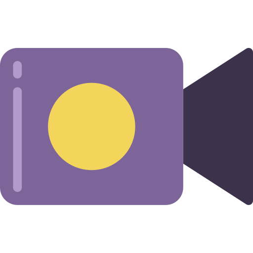videokamera Basic Miscellany Flat icon