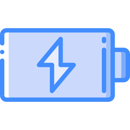 batterie aufladen Basic Miscellany Blue icon