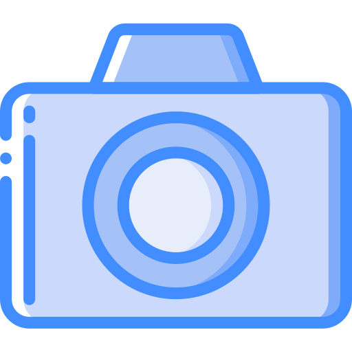 fotocamera Basic Miscellany Blue icona