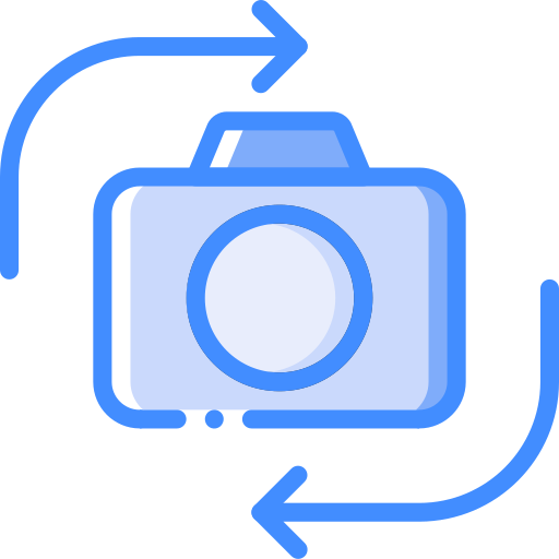 fotocamera Basic Miscellany Blue icona