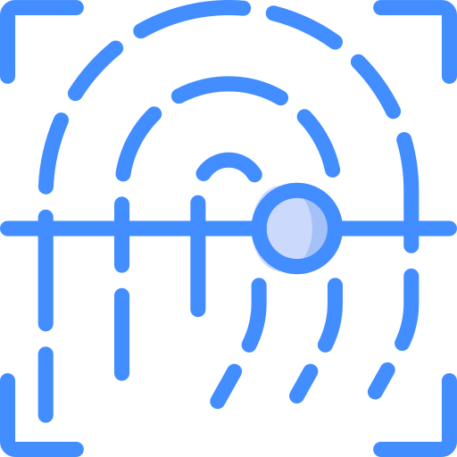 fingerabdruck-scan Basic Miscellany Blue icon