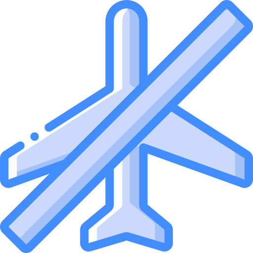 mode avion Basic Miscellany Blue Icône