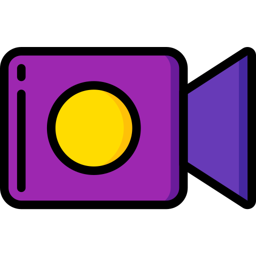 Cámara de video Basic Miscellany Lineal Color icono