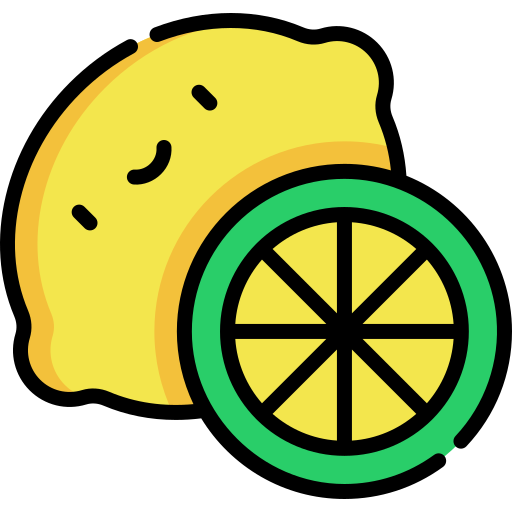 레몬 Kawaii Lineal color icon