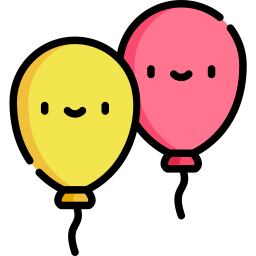 luftballons Kawaii Lineal color icon