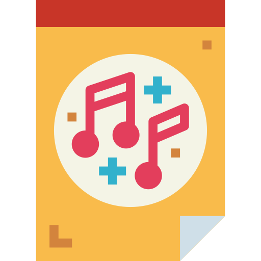 Music file Smalllikeart Flat icon