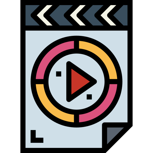 archivo de vídeo Smalllikeart Lineal Color icono