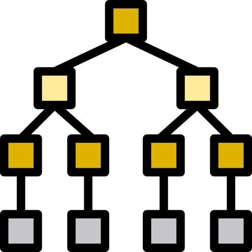 diagramma di flusso Phatplus Lineal Color icona