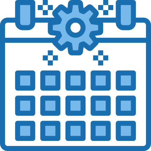 Calendar Phatplus Blue icon