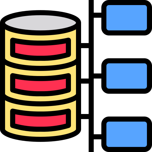 base de datos Phatplus Lineal Color icono