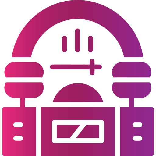 tocadiscos tragamonedas Generic gradient fill icono