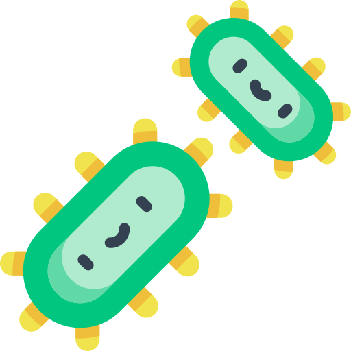 bakterien Kawaii Flat icon