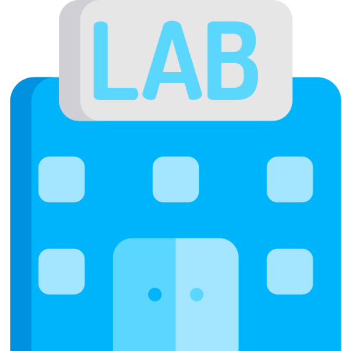 laboratorium Kawaii Flat ikona