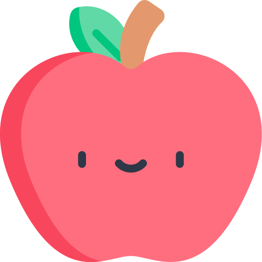 Apple Kawaii Flat icon