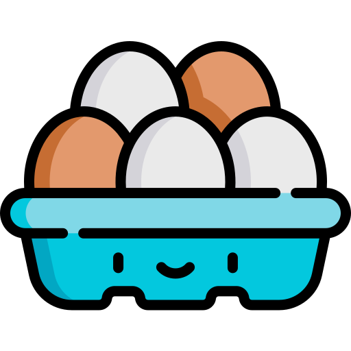 Eggs Kawaii Lineal color icon