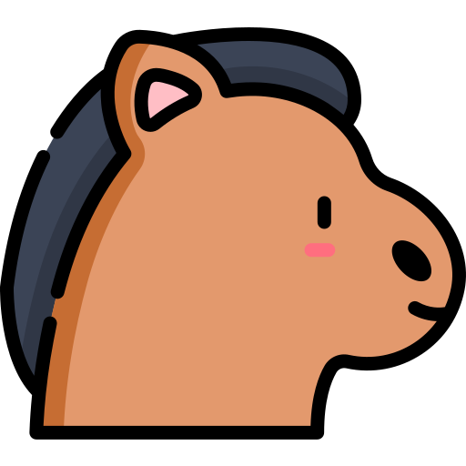 pferd Kawaii Lineal color icon
