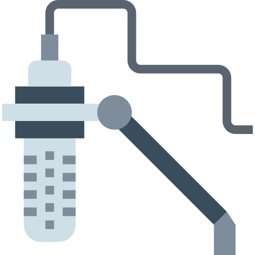 Microphone Smalllikeart Flat icon