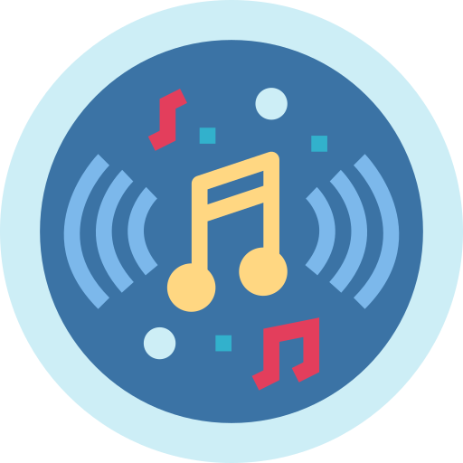 Música y multimedia Smalllikeart Flat icono