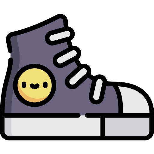 scarpe da ginnastica Kawaii Lineal color icona