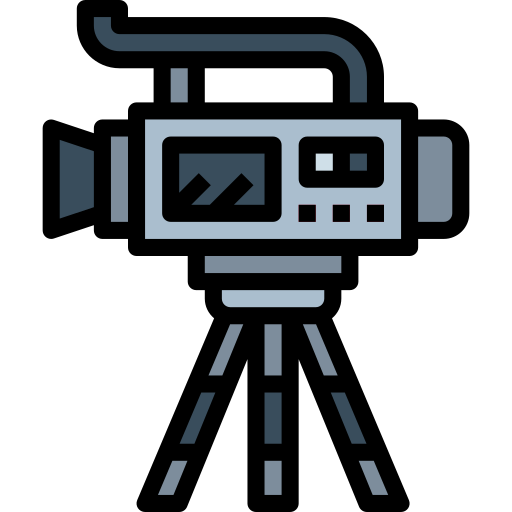 Cámara de video Smalllikeart Lineal Color icono