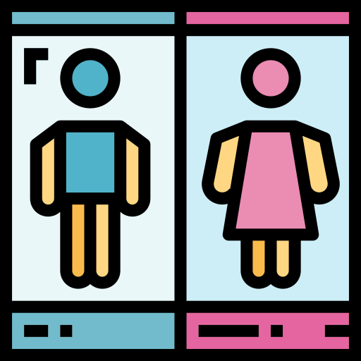 Restroom Smalllikeart Lineal Color icon