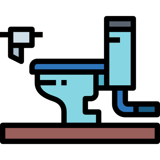 Toilet Smalllikeart Lineal Color icon