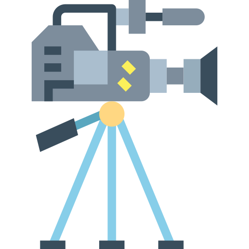 videocamera Smalllikeart Flat icoon