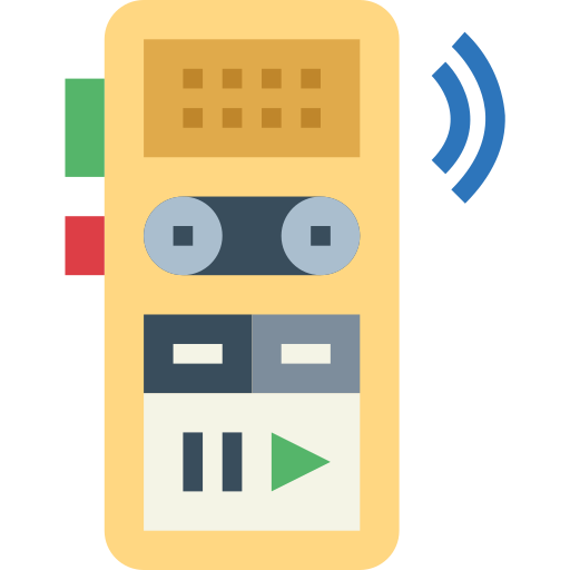 registratore vocale Smalllikeart Flat icona