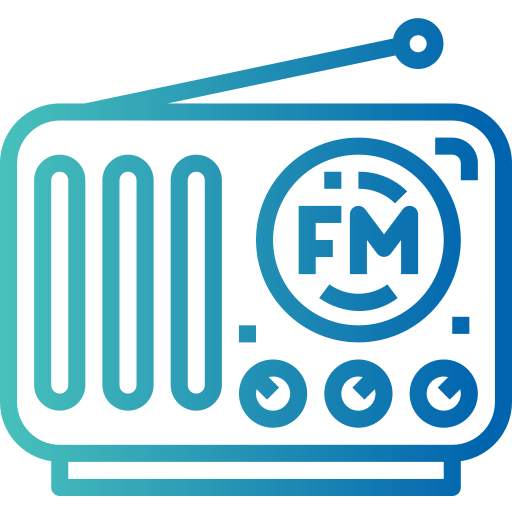 radio Smalllikeart Gradient icon