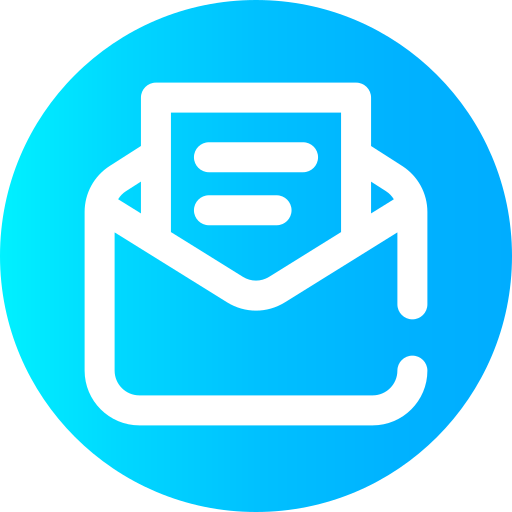 e-mail Super Basic Omission Circular ikona