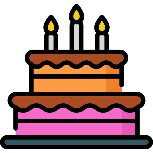tort urodzinowy Special Lineal color ikona