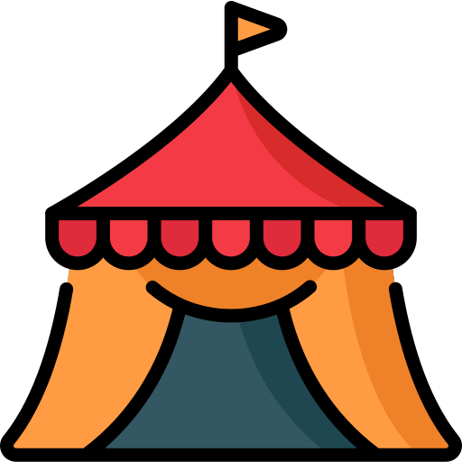 Tent Special Lineal color icon