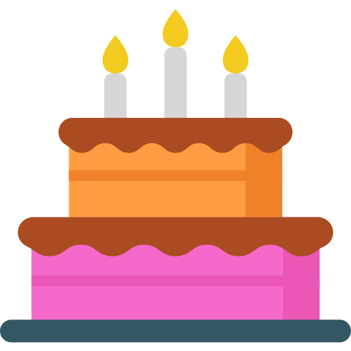 gâteau d'anniversaire Special Flat Icône