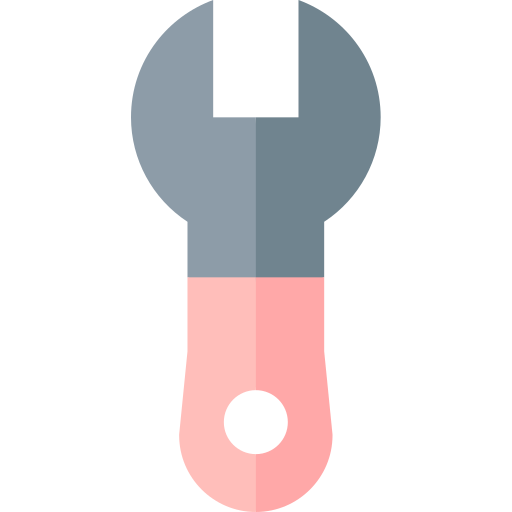 moersleutel Basic Straight Flat icoon