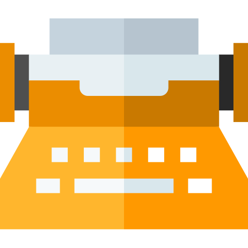 Typewriter Basic Straight Flat icon