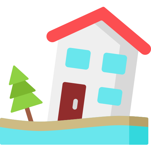 Flooded house Special Flat icon
