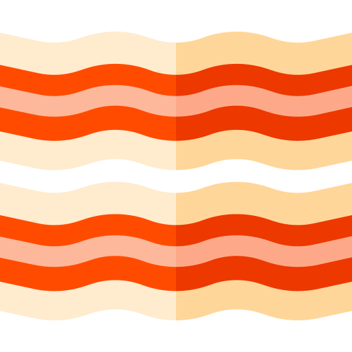 Bacon Basic Straight Flat Ícone