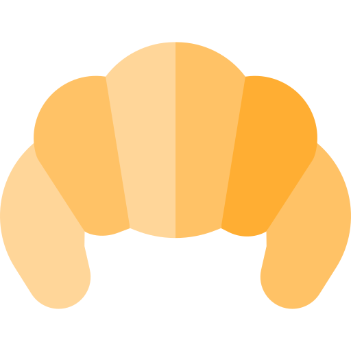 croissant Basic Straight Flat icon