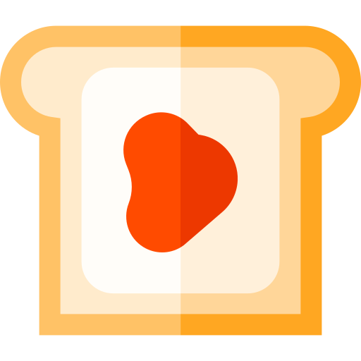 トースト Basic Straight Flat icon