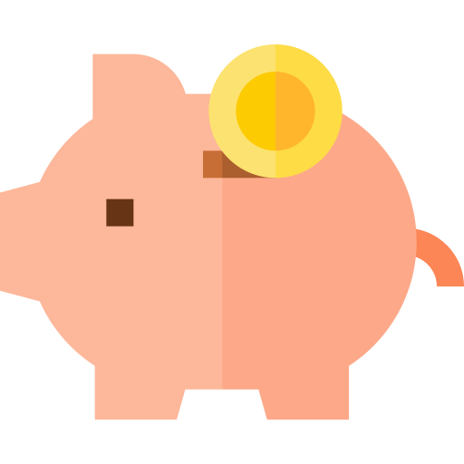 geld sparen Basic Straight Flat icon