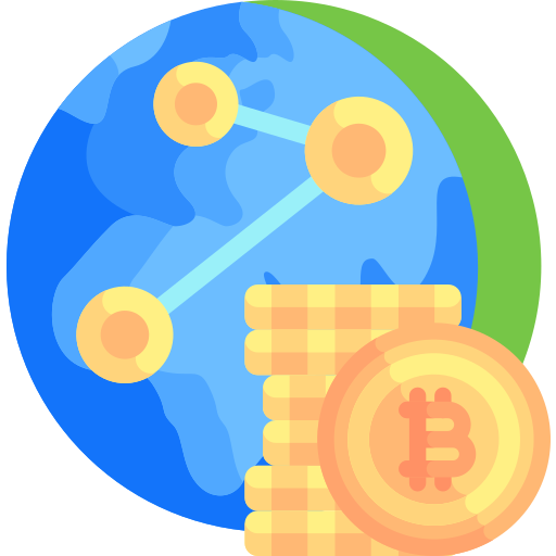 Bitcoin Detailed Flat Circular Flat icon