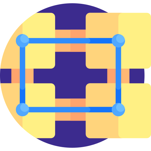 Блокчейн Detailed Flat Circular Flat иконка